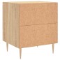 vidaXL Mesita de noche madera de ingeniería roble Sonoma 40x35x47,5 cm vidaXL Mesita de noche madera de ingeniería roble Sonoma 40x35x47,5 cm