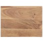 vidaXL Mesita de noche madera maciza acacia borde natural 40x30x50 cm