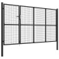 vidaXL Puerta de jardín de acero gris antracita 350x150 cm vidaXL Puerta de jardín de acero gris antracita 350x150 cm