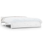 vidaXL Estructura de cama de madera maciza blanca 140x190 cm vidaXL Estructura de cama de madera maciza blanca 140x190 cm