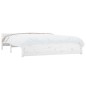 vidaXL Estructura de cama de madera maciza blanca 140x190 cm vidaXL Estructura de cama de madera maciza blanca 140x190 cm