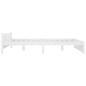 vidaXL Estructura de cama de madera maciza blanca 140x190 cm vidaXL Estructura de cama de madera maciza blanca 140x190 cm