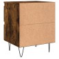 vidaXL Mesitas noche 2 uds madera ingeniería roble ahumado 40x35x50 cm vidaXL Mesitas noche 2 uds madera ingeniería roble ahumado 40x35x50 cm