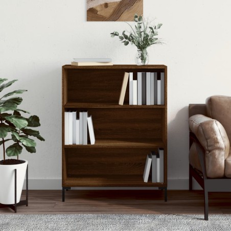 vidaXL Estantería madera de ingeniería roble marrón 69,5x32,5x90 cm