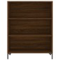 vidaXL Estantería madera de ingeniería roble marrón 69,5x32,5x90 cm vidaXL Estantería madera de ingeniería roble marrón 69,5x32,5x90 cm