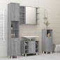 vidaXL Armario de baño madera contrachapada gris Sonoma 30x30x95 cm vidaXL Armario de baño madera contrachapada gris Sonoma 30x30x95 cm