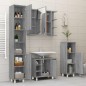 vidaXL Armario de baño madera contrachapada gris Sonoma 30x30x95 cm vidaXL Armario de baño madera contrachapada gris Sonoma 30x30x95 cm
