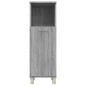 vidaXL Armario de baño madera contrachapada gris Sonoma 30x30x95 cm vidaXL Armario de baño madera contrachapada gris Sonoma 30x30x95 cm
