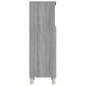 vidaXL Armario de baño madera contrachapada gris Sonoma 30x30x95 cm vidaXL Armario de baño madera contrachapada gris Sonoma 30x30x95 cm