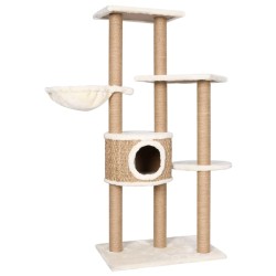vidaXL Árbol para gatos con poste rascador 126 cm hierba marina