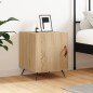 vidaXL Mesita de noche madera de ingeniería roble Sonoma 40x40x50 cm vidaXL Mesita de noche madera de ingeniería roble Sonoma 40x40x50 cm