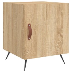 vidaXL Mesita de noche madera de ingeniería roble Sonoma 40x40x50 cm