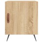 vidaXL Mesita de noche madera de ingeniería roble Sonoma 40x40x50 cm vidaXL Mesita de noche madera de ingeniería roble Sonoma 40x40x50 cm
