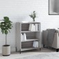 vidaXL Estantería madera de ingeniería gris Sonoma 69,5x32,5x90 cm vidaXL Estantería madera de ingeniería gris Sonoma 69,5x32,5x90 cm