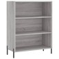 vidaXL Estantería madera de ingeniería gris Sonoma 69,5x32,5x90 cm vidaXL Estantería madera de ingeniería gris Sonoma 69,5x32,5x90 cm