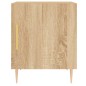 vidaXL Mesita de noche madera de ingeniería roble Sonoma 40x40x50 cm vidaXL Mesita de noche madera de ingeniería roble Sonoma 40x40x50 cm