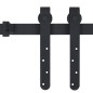 vidaXL Kit mini puerta corredera armario acero carbono 200 cm vidaXL Kit mini puerta corredera armario acero carbono 200 cm