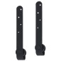 vidaXL Kit mini puerta corredera armario acero carbono 200 cm vidaXL Kit mini puerta corredera armario acero carbono 200 cm