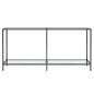 vidaXL Mesa consola vidrio templado transparente 160x35x75,5 cm vidaXL Mesa consola vidrio templado transparente 160x35x75,5 cm