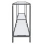 vidaXL Mesa consola vidrio templado transparente 160x35x75,5 cm vidaXL Mesa consola vidrio templado transparente 160x35x75,5 cm