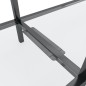 vidaXL Mesa consola vidrio templado transparente 160x35x75,5 cm vidaXL Mesa consola vidrio templado transparente 160x35x75,5 cm