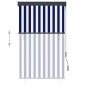 vidaXL Estor enrollable de exterior azul y blanco 100x250 cm