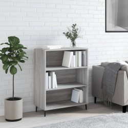 vidaXL Estantería madera de ingeniería gris Sonoma 69,5x32,5x90 cm