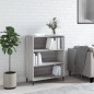 vidaXL Estantería madera de ingeniería gris Sonoma 69,5x32,5x90 cm