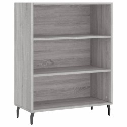 vidaXL Estantería madera de ingeniería gris Sonoma 69,5x32,5x90 cm