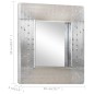 vidaXL Espejo aviador de metal 50x50 cm vidaXL Espejo aviador de metal 50x50 cm