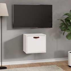 vidaXL Armario de pared de madera maciza de pino blanco 40x30x35 cm