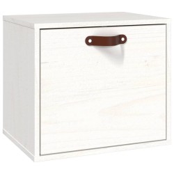 vidaXL Armario de pared de madera maciza de pino blanco 40x30x35 cm