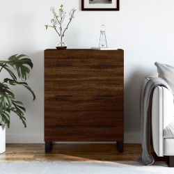 vidaXL Aparador de madera de ingeniería marrón roble 69,5x34x90 cm