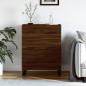 vidaXL Aparador de madera de ingeniería marrón roble 69,5x34x90 cm