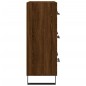 vidaXL Aparador de madera de ingeniería marrón roble 69,5x34x90 cm