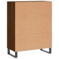 vidaXL Aparador de madera de ingeniería marrón roble 69,5x34x90 cm