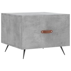 vidaXL Mesa de centro madera de ingeniería gris hormigón 50x50x40 cm