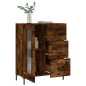 vidaXL Aparador de madera de ingeniería roble ahumado 69,5x34x90 cm