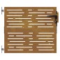 vidaXL Puerta de jardín acero corten diseño cuadrado 85x100 cm vidaXL Puerta de jardín acero corten diseño cuadrado 85x100 cm
