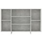 vidaXL Aparador de madera contrachapada gris hormigón 120x30x75 cm vidaXL Aparador de madera contrachapada gris hormigón 120x30x75 cm