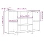 vidaXL Aparador de madera contrachapada gris hormigón 120x30x75 cm vidaXL Aparador de madera contrachapada gris hormigón 120x30x75 cm