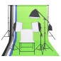vidaXL Kit de iluminación de estudio fotográfico con mesa para bodegón vidaXL Kit de iluminación de estudio fotográfico con mesa para bodegón