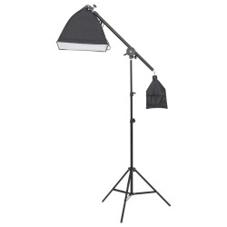 vidaXL Kit de iluminación de estudio fotográfico con mesa para bodegón