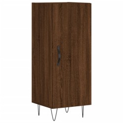 vidaXL Aparador madera de ingeniería marrón roble 34,5x34x90 cm
