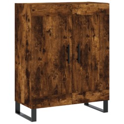 vidaXL Aparador de madera de ingeniería roble ahumado 69,5x34x90 cm