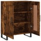 vidaXL Aparador de madera de ingeniería roble ahumado 69,5x34x90 cm vidaXL Aparador de madera de ingeniería roble ahumado 69,5x34x90 cm