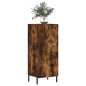 vidaXL Aparador madera de ingeniería roble ahumado 34,5x34x90 cm