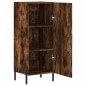 vidaXL Aparador madera de ingeniería roble ahumado 34,5x34x90 cm