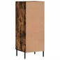 vidaXL Aparador madera de ingeniería roble ahumado 34,5x34x90 cm