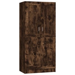 vidaXL Armario madera contrachapada roble ahumado 82,5x51,5x180 cm